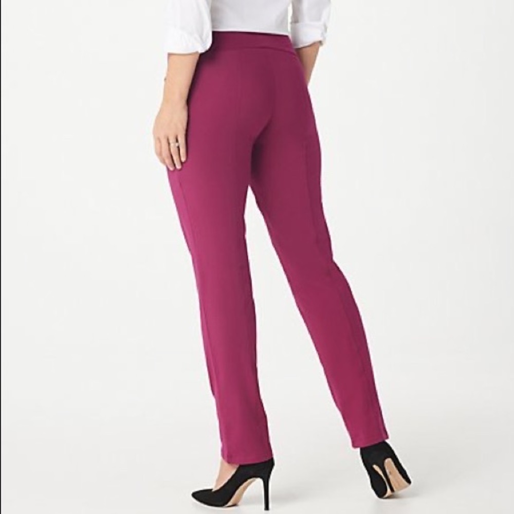 women with control by renee greenstein tall fit pull on knit leggings black, MT - Picture 7 of 11